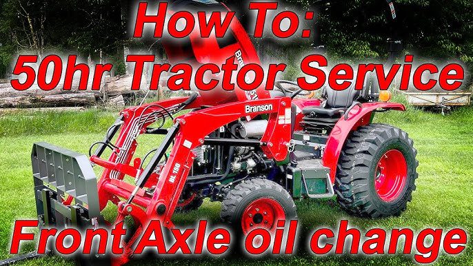 Always use the oil grade recommended by the tractor manufacturer
