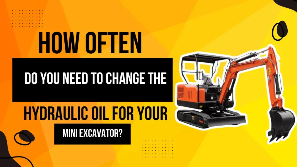 Excavator hydraulic oil change process – step-by-step maintenance guide