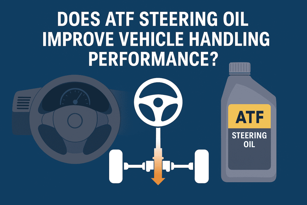 Car steering system showing how ATF steering oil improves handling performance
