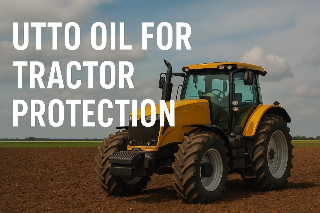Tractor maintenance with UTTO oil for protection