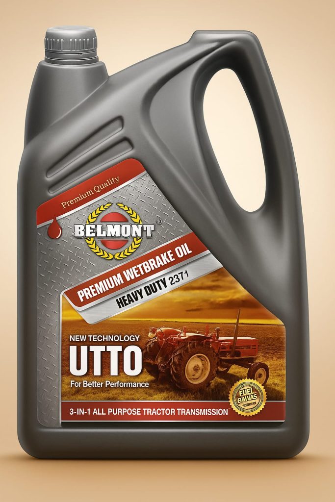 Tractor maintenance with Belmont UTTO oil for smooth performance