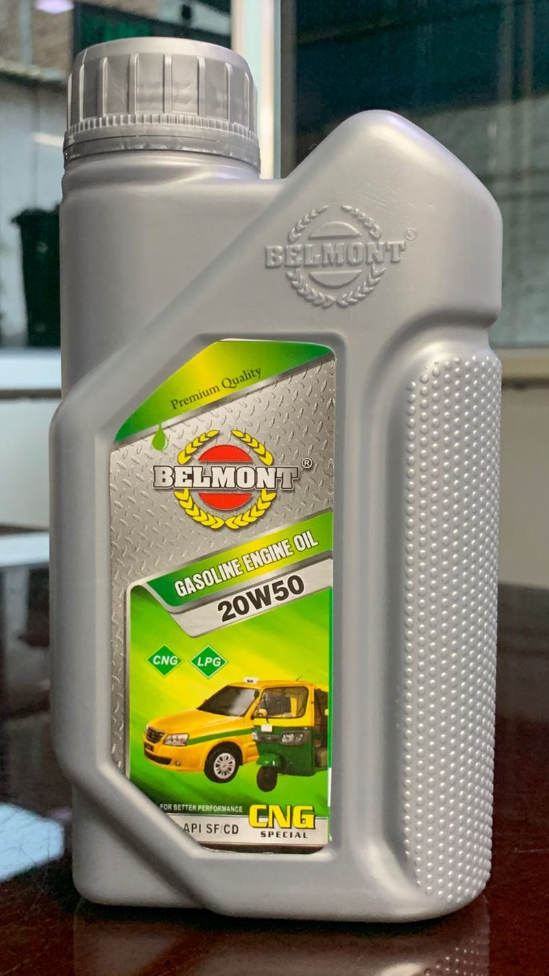 Belmont 20W50 CNG engine oil for better mileage and valve protection