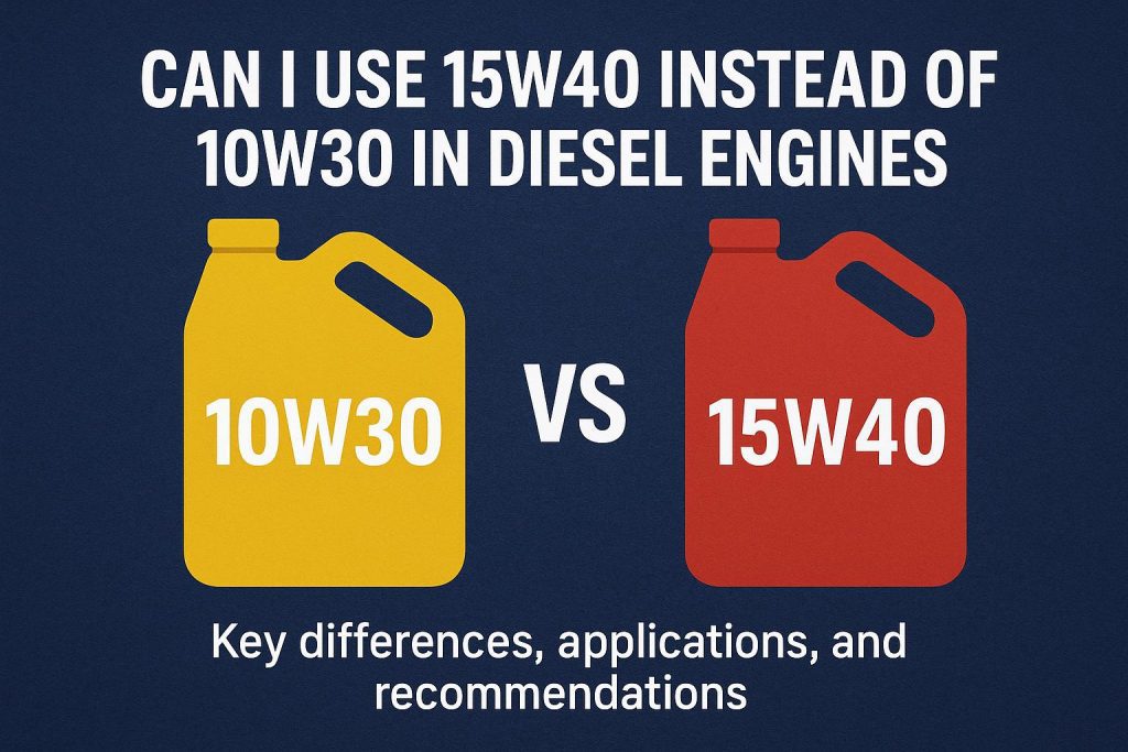 15W40 vs 10W30 diesel engine oil comparison chart